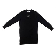 CK Calvin Klein Black Long Sleeves Sweater Dress 黑色 長袖衛衣 連身裙
