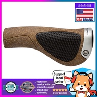 [sg stock-USA bl] Ergon - GP1 Biokork Ergonomic Lock-on Bicycle Handlebar Grips Hybrid, Fitness, Tou