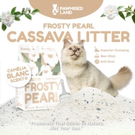 (PAWMISED) Pawmised Land Pasir Kucing Plant Litter Frosty Pearl - 6L to 36L (2.5kg to 15kg) Camelia 