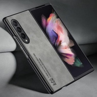 Luxury Sheepskin Leather Case Compatible For Samsung Galaxy Z Fold4 Soft Shockproof Back Cover For S