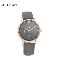 Titan Workwear Men's Watch with Grey Dial Leather Strap 2652WL02
