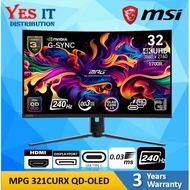 MSI MPG 321CURX QD-OLED (31.5", 4K UHD, 240Hz, 0.03ms, QD-OLED) Curved Gaming Monitor