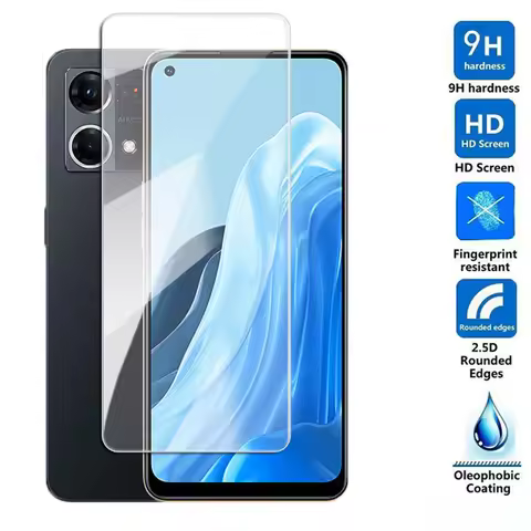 2.5D Full Glue Tempered Glass For OPPO Reno 8 7 Pro 5G 6 Z 4SE 5 Lite Film Screen Protector For OPPO