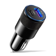 Elough 68W PD Car Charger USB Type C Fast Charging Car Phone Adapter สำหรับ iPhone 13 12 Xiaomi Huaw