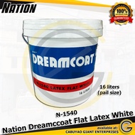 ♞Nation N-1540 Dreamcoat Flat Latex White by Boysen (16 liters pail)