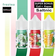 Froztea Saltnic Liquid | 30Mg | Mint Tea - Mango Peach - Berry Dingin "