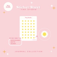 Sun Weather Sticker, Icon Sicker, Aesthetic Journaling, Mini Sticker Sheet