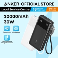 Anker Powercore Power Bank 20000mAh 30W Fast Charging USB C Cable Lanyard Portable Charger A1384