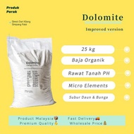 Dolomite Grade A 25kg | Baja dolomite original | Baja pertanian organik kualiti tinggi | Fertilizer 