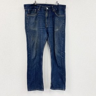 Levi's 505 牛仔褲，拉鍊門襟，靛藍色，W36 碼，古著。