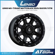 Lenso MX-Tyrant - Matte Black 18x9J ET18 6x139.7 (1 Piece)