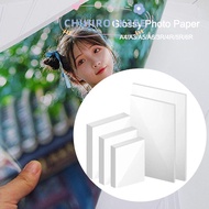 CHIHIRO1X3EE Glossy Photo Paper, High Gloss 100/20sheets Inkjet Printing Photo Paper, A4 3R 4R 5R 6R