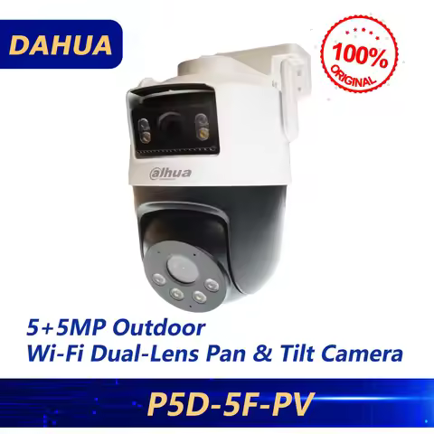 Dahua Original P5D-5F-PV 5+5MP Outdoor Wi-Fi Dual-Lens Pan & Tilt Camera