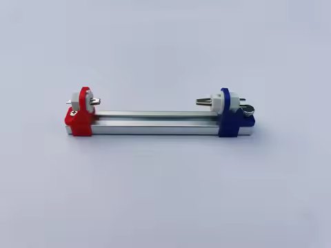 4-Wire Internal Resistance Test Fixture Adjustable Spacing Aluminum Alloy Base for 18650 21700 26650