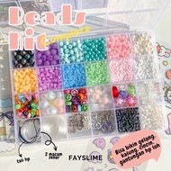 DIY 24 Compartments DIY Premium Beads Free Elastic String