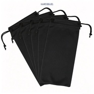 NARCISSUS13A0E Glasses Bags, Drawstring Black Glasses Dust Proof Bag, High Quality Microfiber Glasse