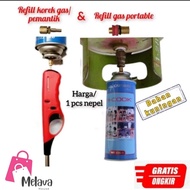 Gas lighter refill, lighter refill tool from portable gas to long lighter, gas refill