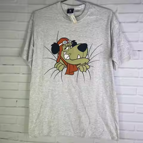 Vtg Hanna Barbera Muttley Dog Wacky Races Double Sided T Shirt Usa Mens Size S