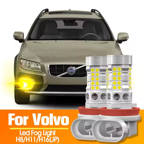2pcs LED Fog Light Blub Lamp Canbus No Error H8 H11 For Volvo S40 S80 2006-2013 C30 C70 2006-2013 XC