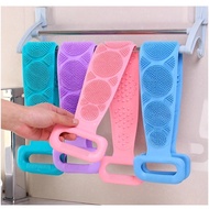 Silicone Bath Body Brush Back Scrub Body Scrubber Shower Bathing Double Sided Leg Scrub Soft Comfort