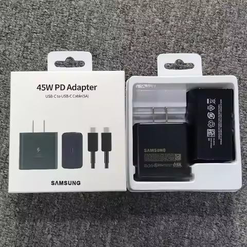 Samsung 45W US Plug Charger Super Fast Charge Adapter For Galaxy S24 S23 S22 S21 S20 Note 20 Ultra 1