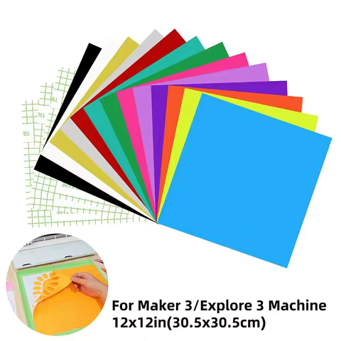 16 PCS Permanent Vinyl For Cricut Joy/Cricut Joy Xtra/Cricut Maker/Explore 3,Adhesive Vinyl For Wind