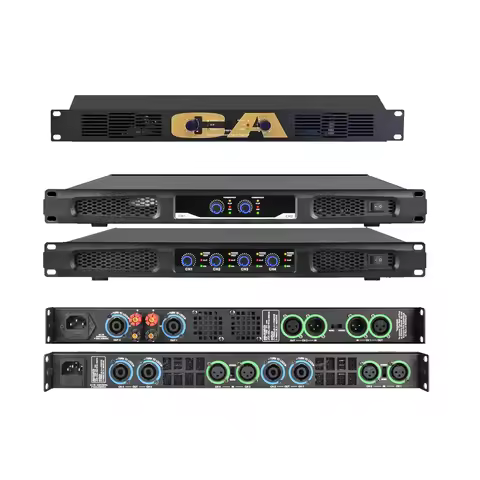 MiCWL Audio Pro CA Series 5200W Digital Power Amplifier 4 Channel 2600 Watt AMP Standard 19" 1U Rack