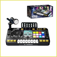 Kids DJ Mixer USB Charging Portable Table Piano With Lights DJ Learning Keyboard Mixer Digital Audio
