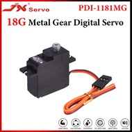 JX Servo PDI-1181MG 3.5KG 18G Metal Gear Digital Servo For 1/16 RC Car Plane WLtoys 144001 WPL B24 C