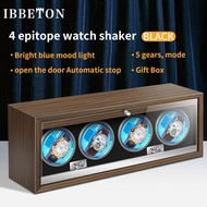 OSPREY-  กล่องหมุนนาฬิกาอัตโนมัติ กล่องหมุนนาฬิกา ทรงตั้ง ปรับได้4โหมด  ชำระเงินปลายทางได้ครับ watch winder  Luxury Wood Watch Winder  4  Slot Automatic Watches Box With Mabuchi Moto Watch Cabinet Clock Storage Box