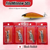 Fine Minnow 50s Lure Ultralight Stream Black Rabbit Casting Bait
