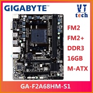 ◶ Gigabyte GA-F2A68HM-S1 FM2 FM2+ motherboard suppport a8 7680k DDR3 Socket FM2 A68HM A55 A68 A58 A