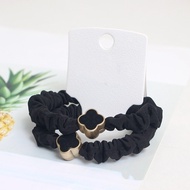 JF Collection - Scrunchie Bracelet Package with Clover Shape Decoration B053 1 set @2 pcs