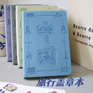 New Arrival City Travel Creative Punch-in Stamp Notebook Hollow White Collection Attractions Commemo