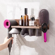 For Dyson hair dryer storage rack wall bracket Dyson hair dryer solid wood storage rack does not need to punch holes