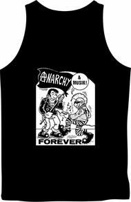 Baju kaos santai SINGLET ANARCHY FOREVER SL99117
