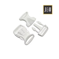 2.5 CM WHITE PP PLASTIC BAG LOCK BUCKLE