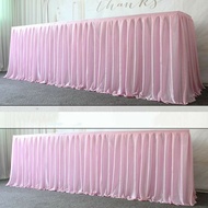 / TABLE DECORATION/ TABLE SKIRT WITH Ruffles 90CM HEIGHT X 200CM LENGTH