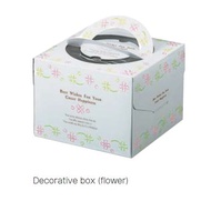 Decorative Box 6(Flower) / Cake Box / White