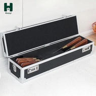 [Homyl] Chef Knives Case Storage Box Portable with Handle Carrying Case Knife Organizer Aluminum Cul