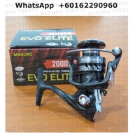 NEW MAGURO REEL EVO ELITE 2000PG, 3000PG, 4000PG, 2000HG, 3000HG, 4000HG Spinning Reel with Free Gif