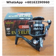 NEW MAGURO REEL EVO ELITE 2000PG, 3000PG, 4000PG, 2000HG, 3000HG, 4000HG Spinning Reel with Free Gift