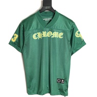 CHROME HEARTS Summer New Style Short-Sleeved T-Shirt Men Women Couple Style Letter Round Neck Origin