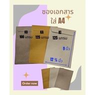 Document Envelope Brown A4 Size 9 12 3/4 Inches