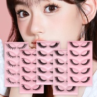 False Lashes Cat Eye Fox Eye Wingtail Eyelash Roll Diy Home Christmas Stage D At M5a8