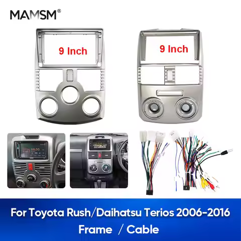 MAMSM FOR RUSH/DAIHATSU TERIOS 2006-2016 9 Inch Car Radio Fascia Frame DVD Stereo Plate Mounting Mul
