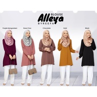 ANY 3 AT RM111 !!! (S-3XL) Blouse Vaksin Alleya ByReefa Vaccine Blouse Viral Muslimah Nursing and Wu