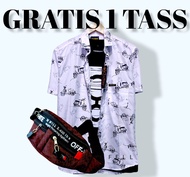 GRATIS 1 TAS  kemeja batik pria modern 2025 kemeja pria motif keren kemeja pria kemeja hawai baju pa