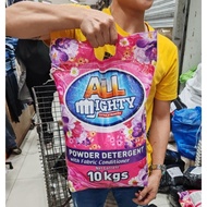 10KG ALL MIGHTY POWDER DETERGENT WITH FABRIC CONDITIONER