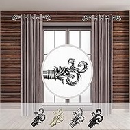 Rod Desyne Jean 1" Side Single Curtain Rod, 12-20 inch, Satin Nickel